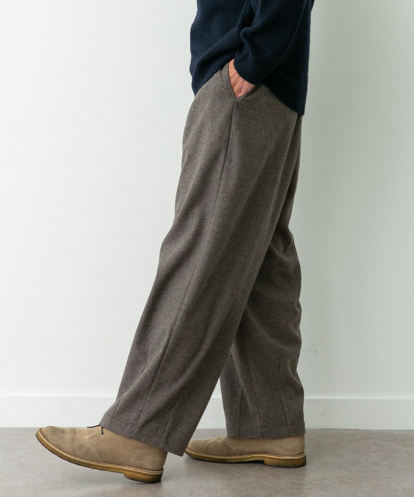 羊毛混紡燈籠褲