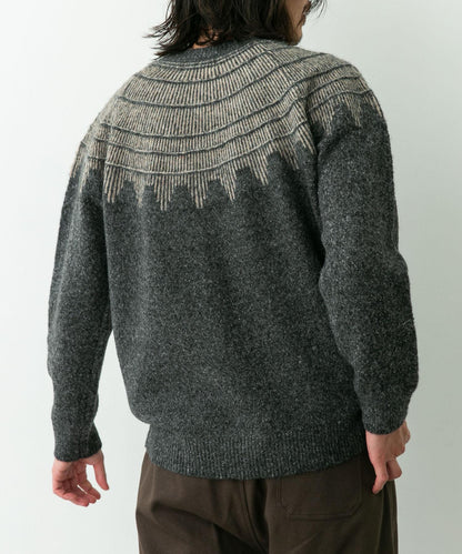 費爾島花紋針織套頭衫