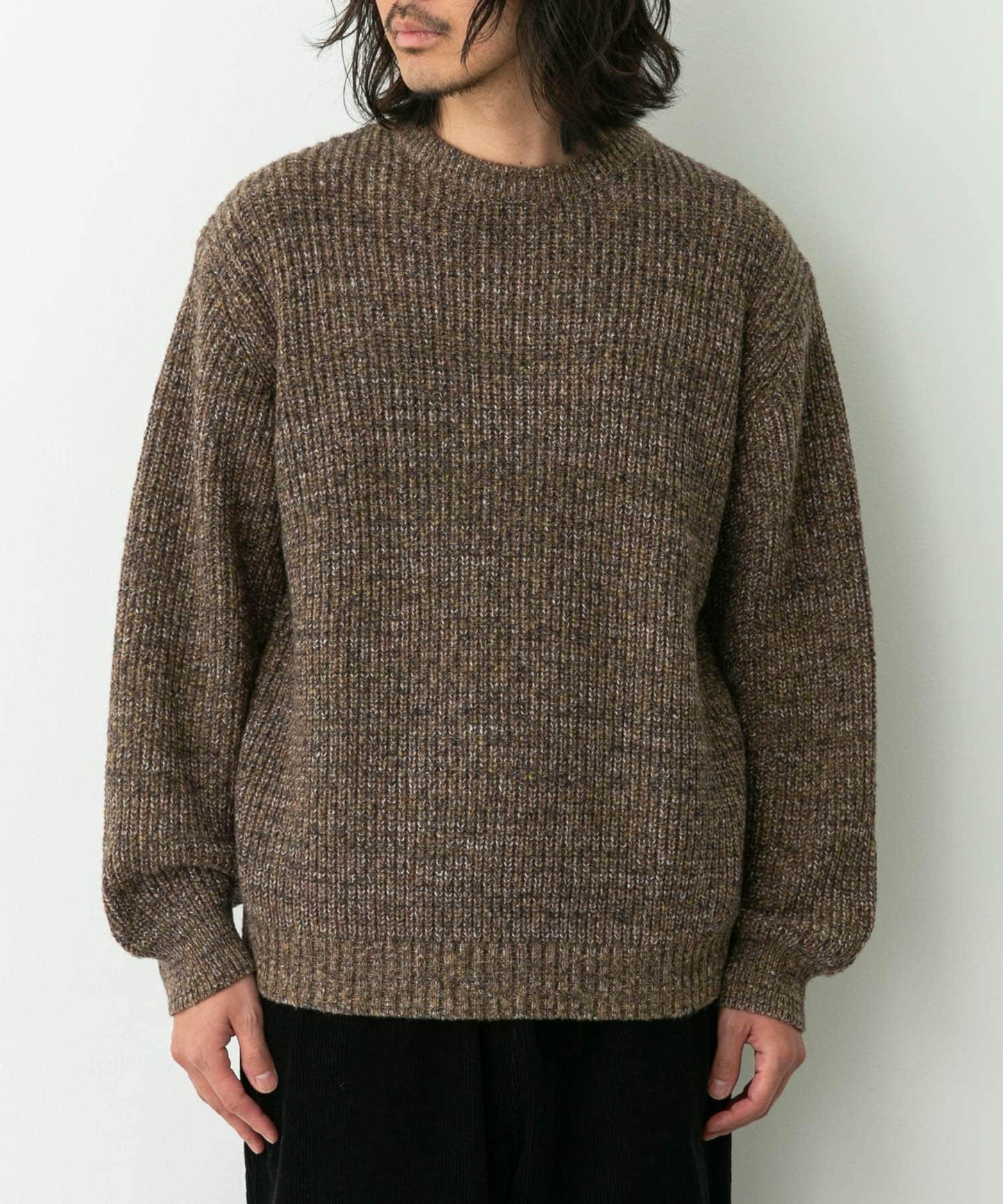 拼色針織套頭衫