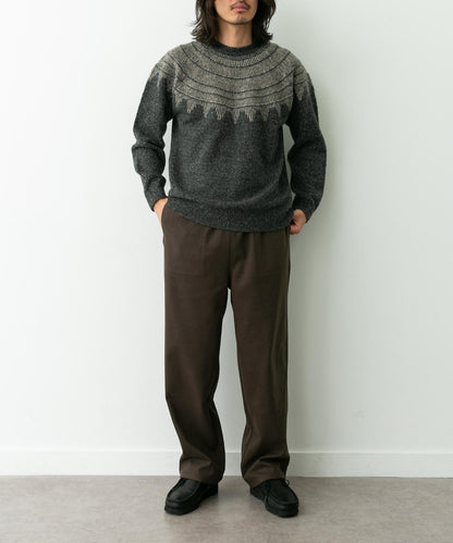 費爾島花紋針織套頭衫