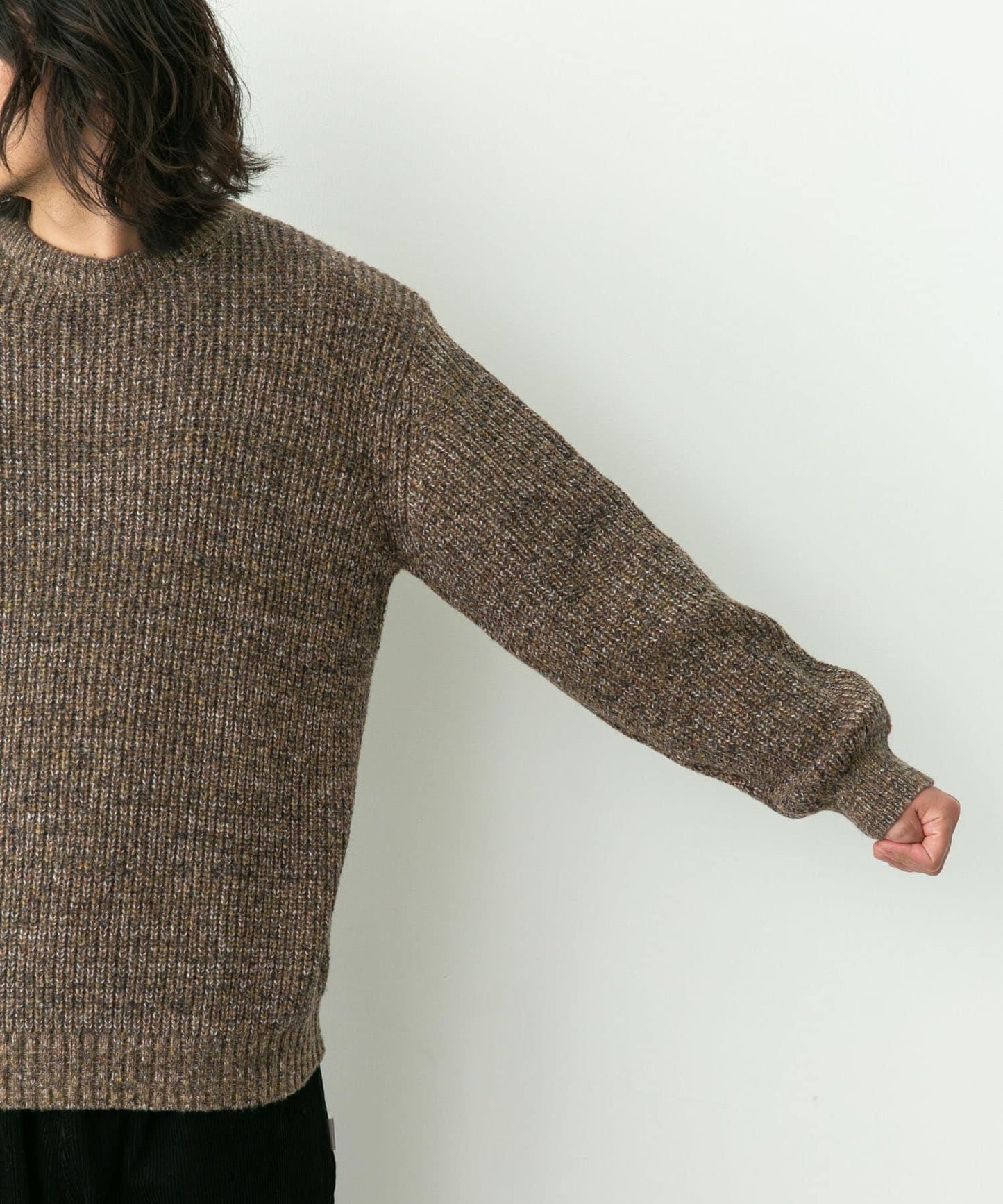 拼色針織套頭衫