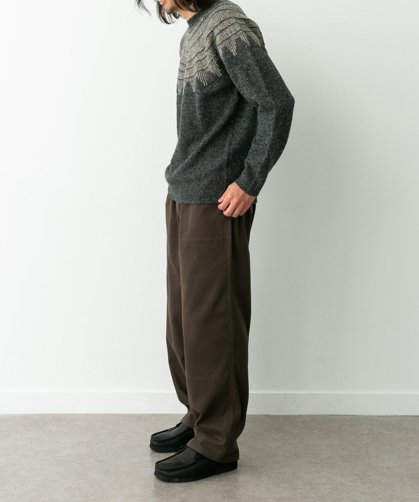 費爾島花紋針織套頭衫