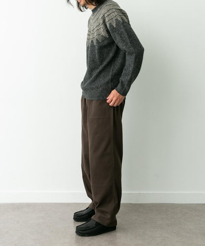 費爾島花紋針織套頭衫