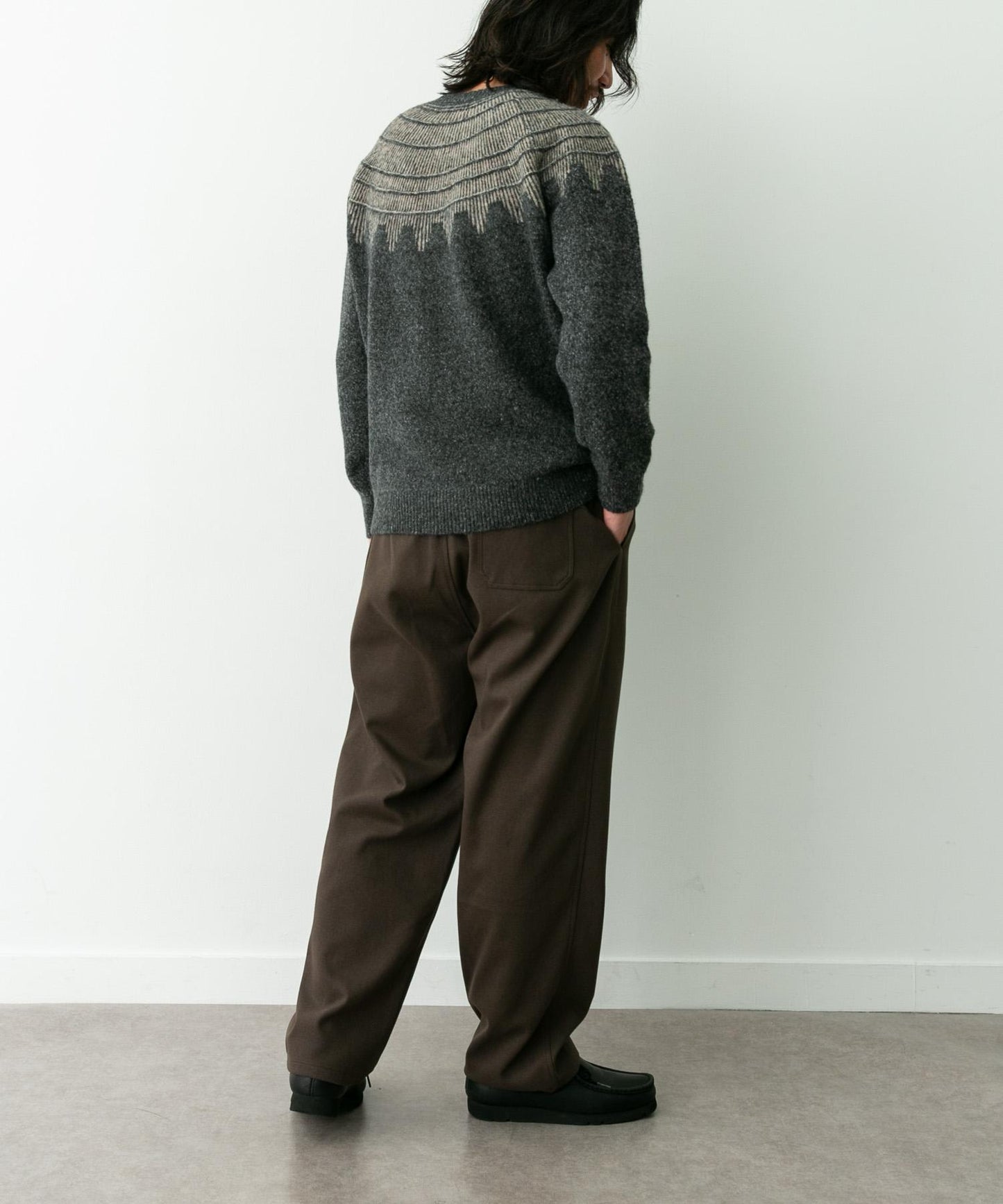 費爾島花紋針織套頭衫