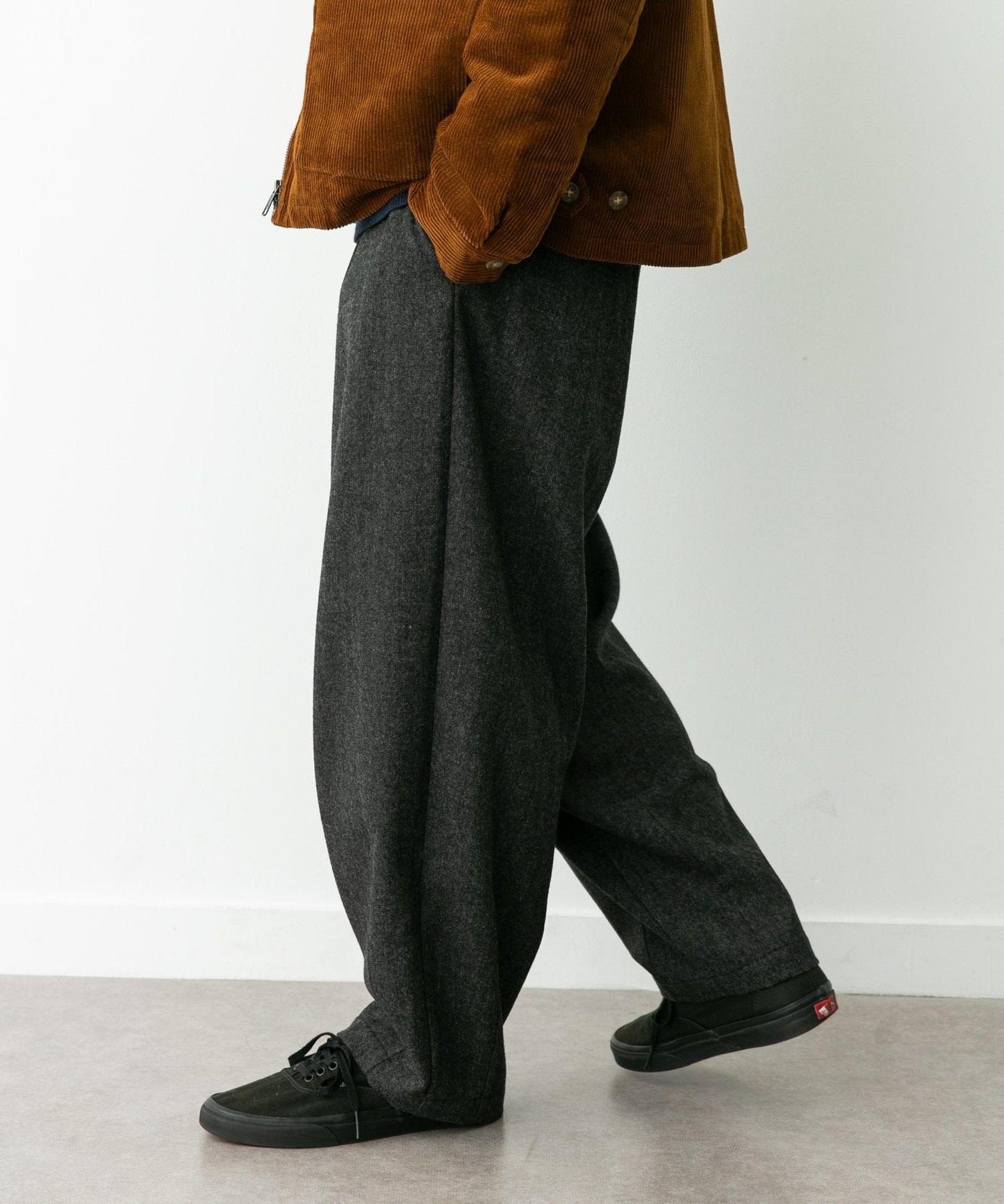 羊毛混紡燈籠褲