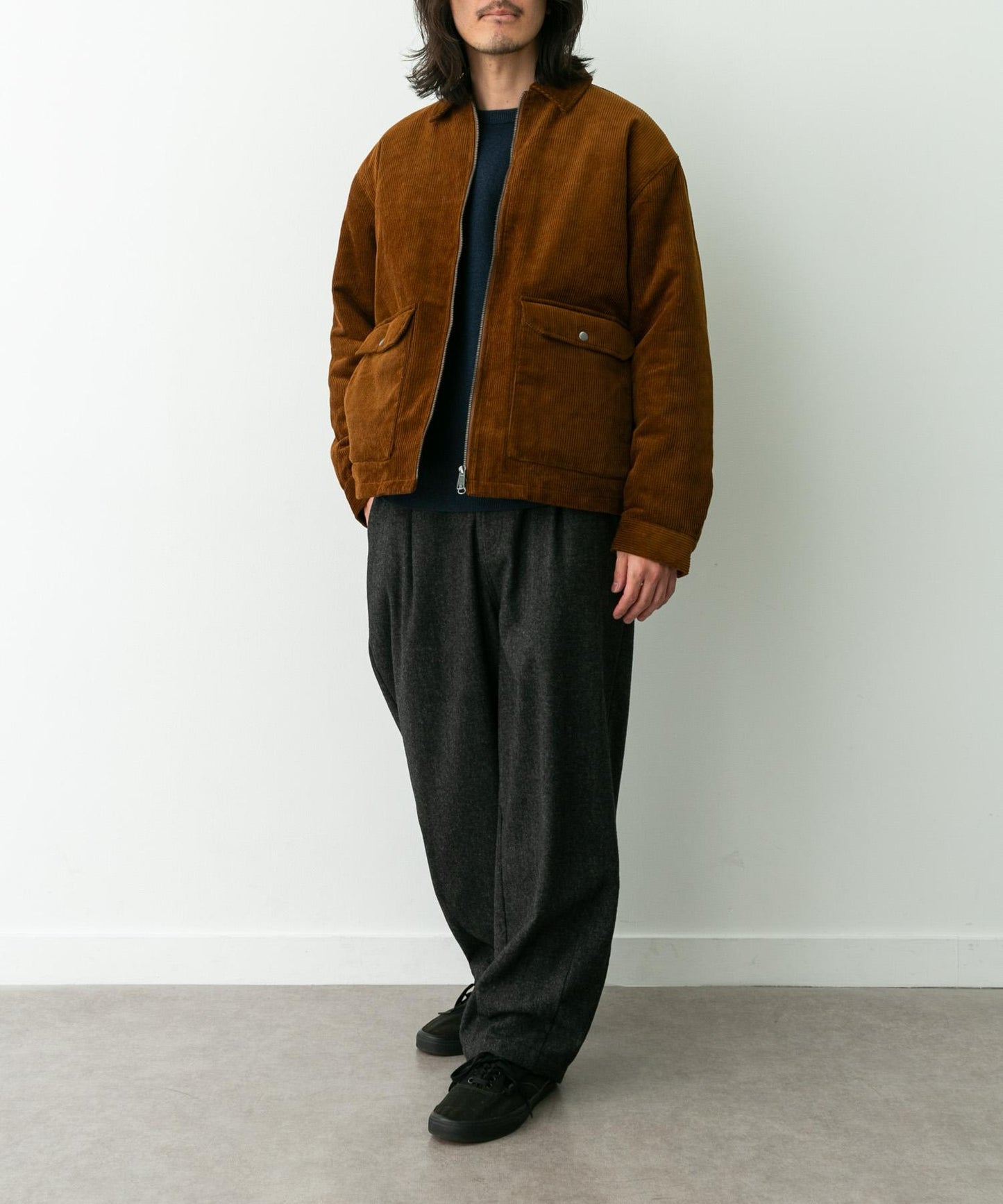 羊毛混紡燈籠褲