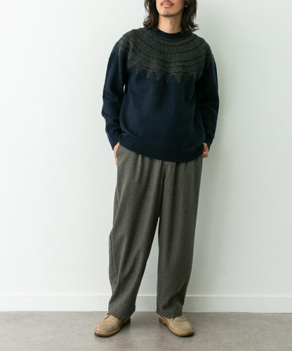 費爾島花紋針織套頭衫