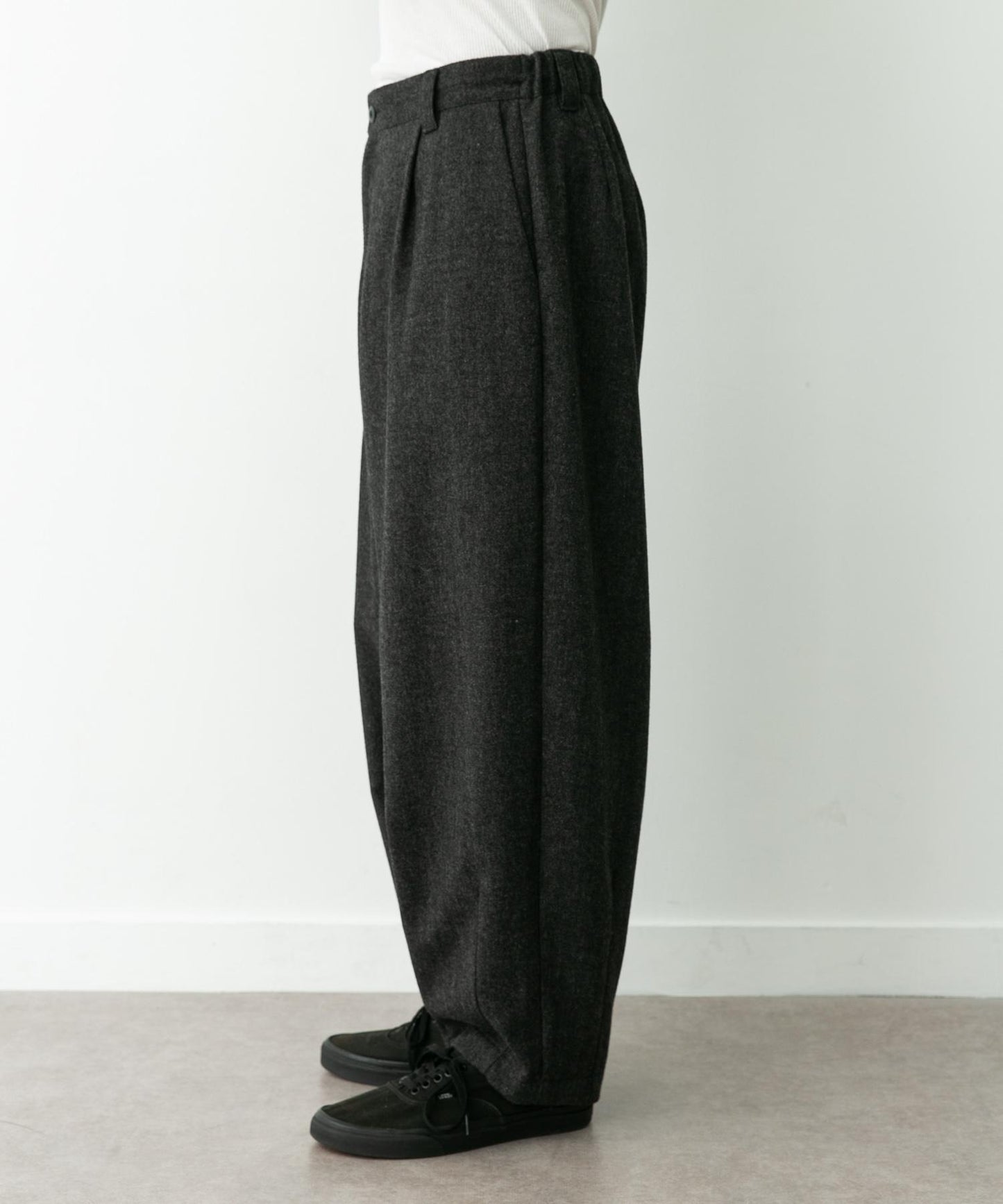 羊毛混紡燈籠褲