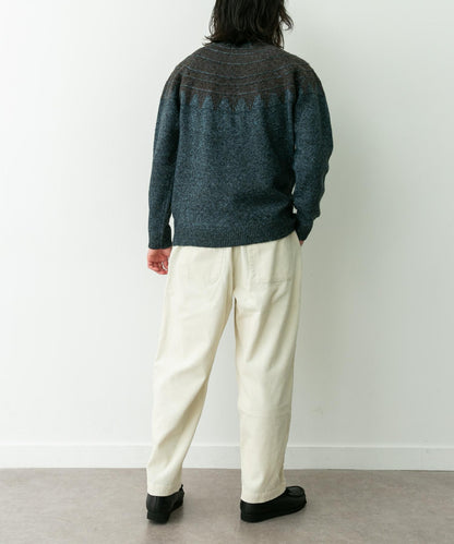 費爾島花紋針織套頭衫