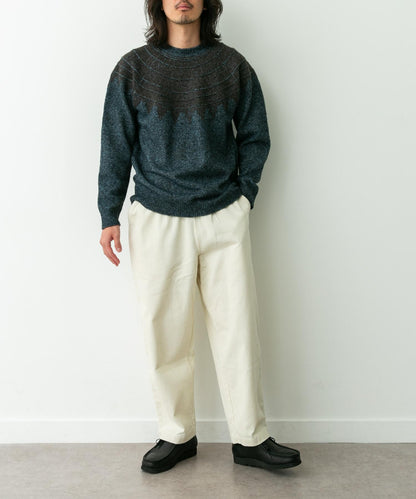 費爾島花紋針織套頭衫