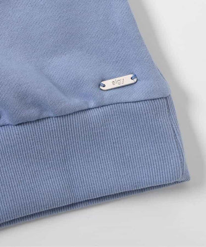 蕾絲編號裝飾寬鬆衛衣