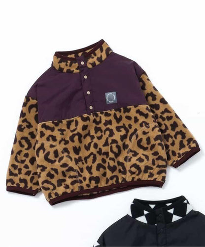 滿版印花抓絨按扣套頭衫（可成套搭配）