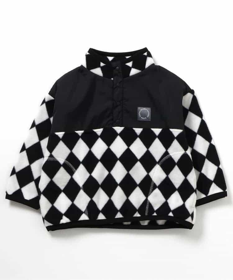 滿版印花抓絨按扣套頭衫（可成套搭配）