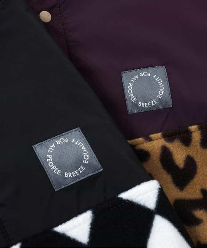 滿版印花抓絨按扣套頭衫（可成套搭配）