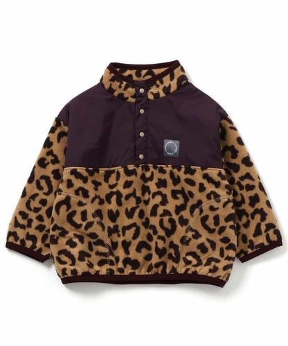 滿版印花抓絨按扣套頭衫（可成套搭配）