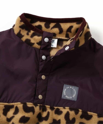 滿版印花抓絨按扣套頭衫（可成套搭配）