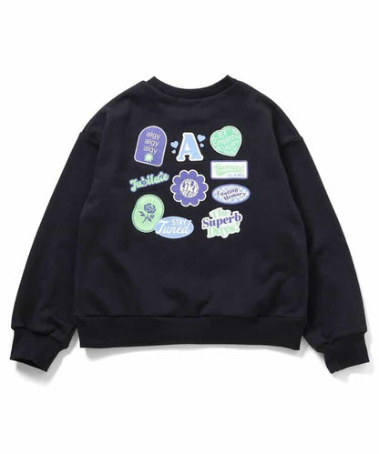 加絨背部徽章衛衣