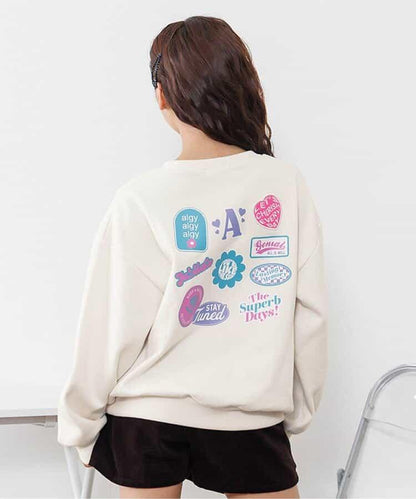 加絨背部徽章衛衣