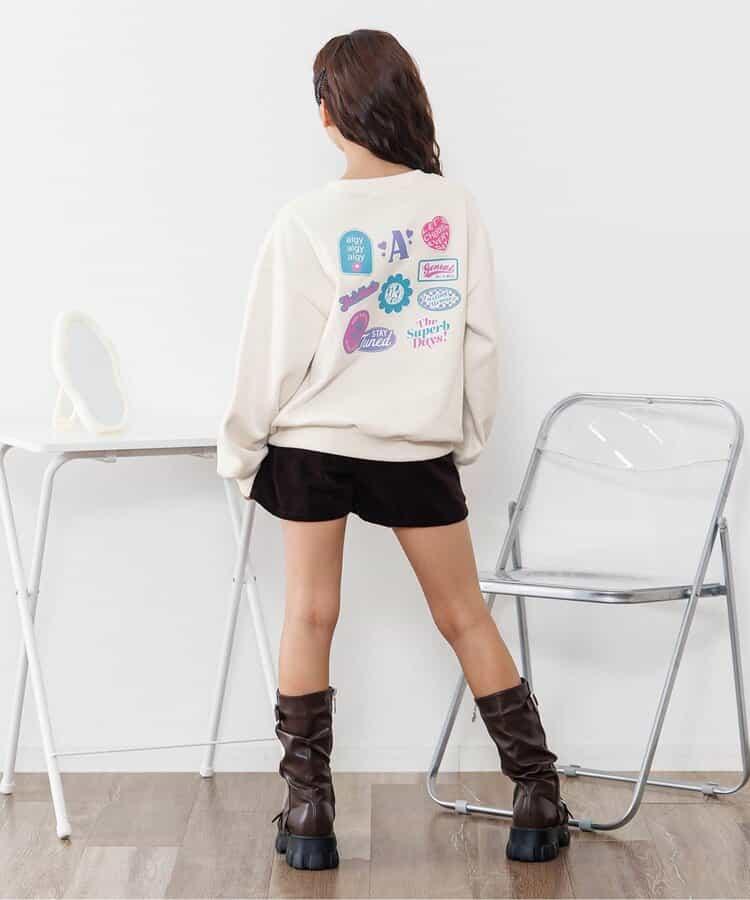 加絨背部徽章衛衣