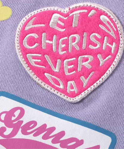 加絨背部徽章衛衣