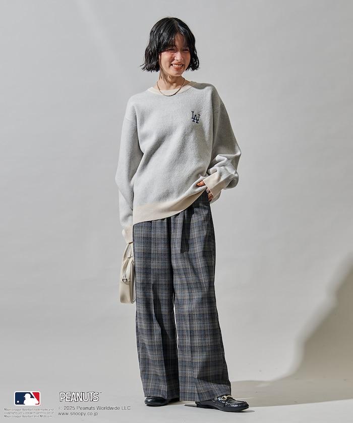 MLB×《PEANUTS》 提花針織衫