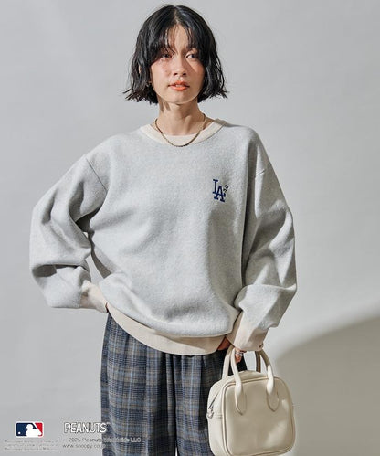 MLB×《PEANUTS》 提花針織衫