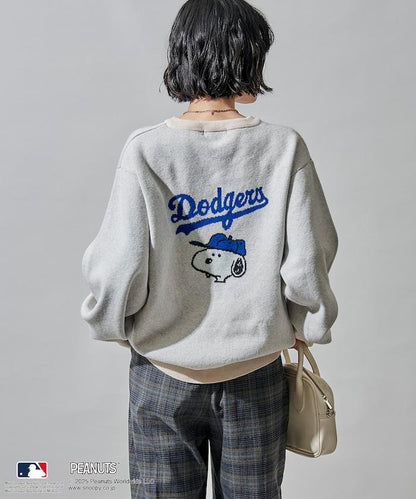 MLB×《PEANUTS》 提花針織衫