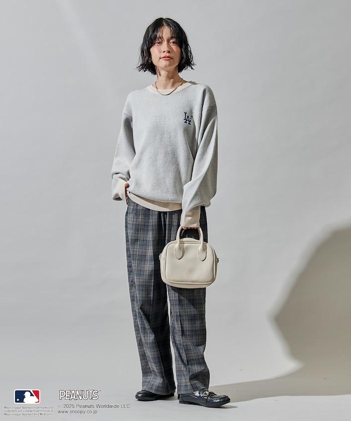 MLB×《PEANUTS》 提花針織衫