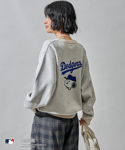 MLB×《PEANUTS》 提花針織衫