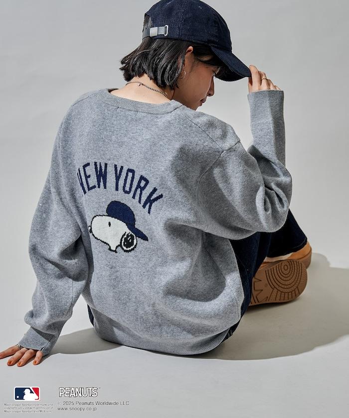 MLB×《PEANUTS》 提花針織衫