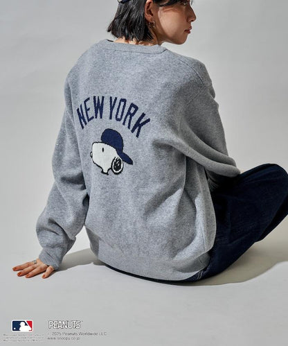 MLB×《PEANUTS》 提花針織衫