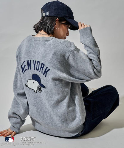 MLB×《PEANUTS》 提花針織衫