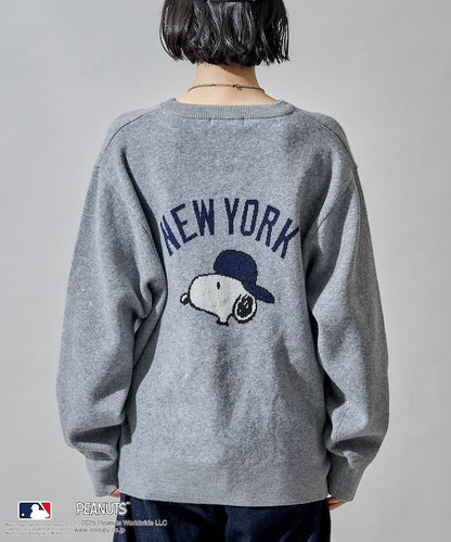 MLB×《PEANUTS》 提花針織衫