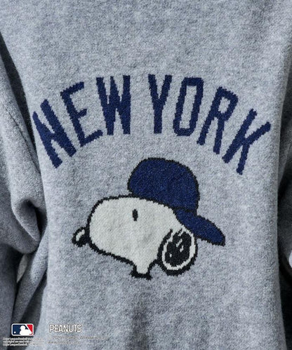 MLB×《PEANUTS》 提花針織衫