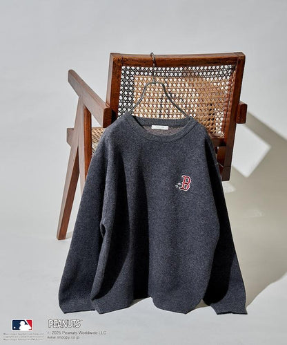 MLB×《PEANUTS》 提花針織衫