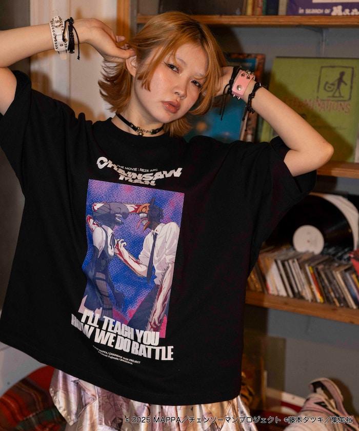 劇場版《電鋸人》蕾賽篇 印花圓領T恤