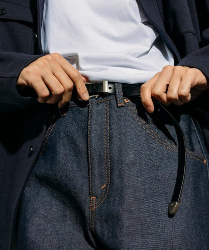 牛皮西部風窄款腰帶