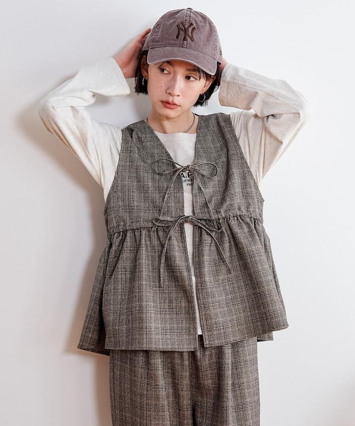 【套裝商品】荷葉邊吊帶背心長褲套裝