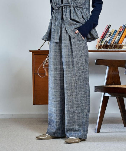 【套裝商品】荷葉邊吊帶背心長褲套裝