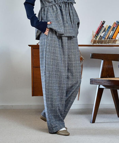 【套裝商品】荷葉邊吊帶背心長褲套裝