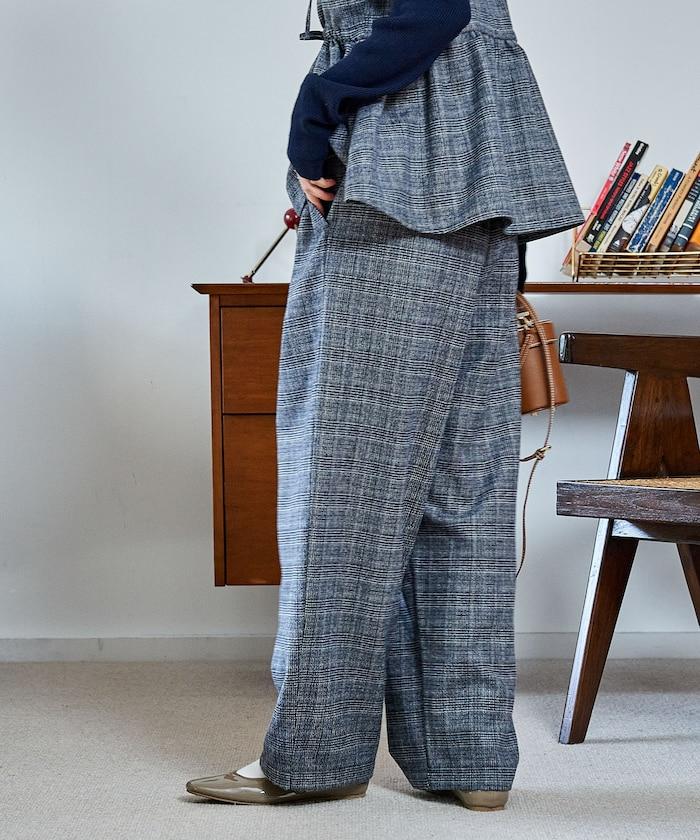 【套裝商品】荷葉邊吊帶背心長褲套裝