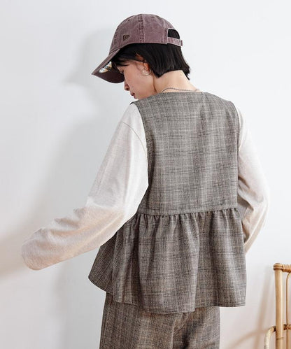 【套裝商品】荷葉邊吊帶背心長褲套裝