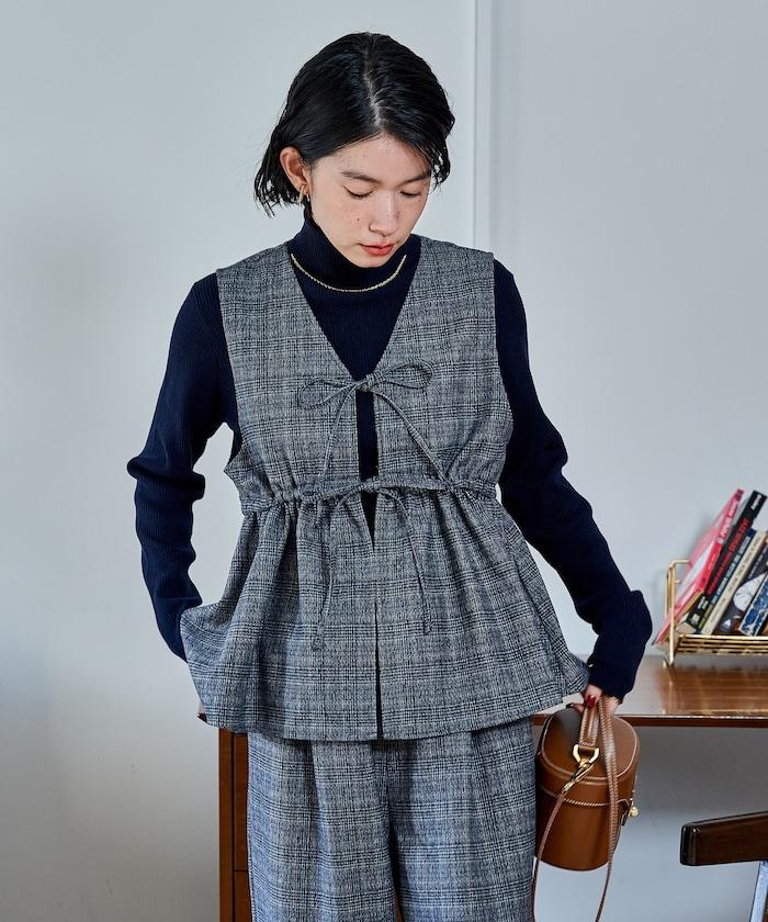 【套裝商品】荷葉邊吊帶背心長褲套裝