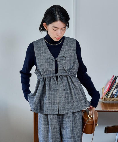 【套裝商品】荷葉邊吊帶背心長褲套裝