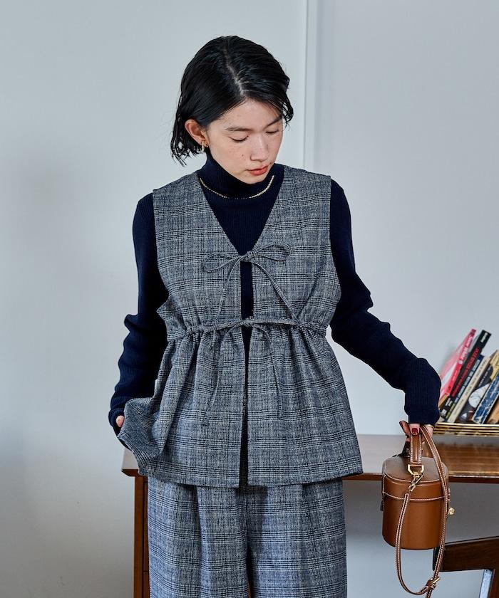 【套裝商品】荷葉邊吊帶背心長褲套裝