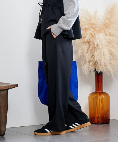 【套裝商品】荷葉邊吊帶背心長褲套裝