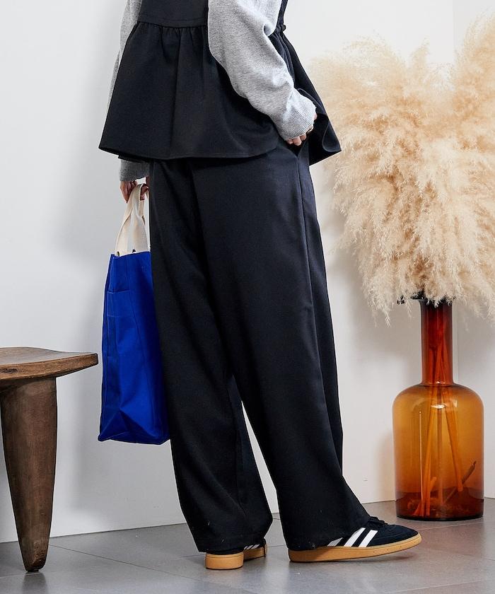 【套裝商品】荷葉邊吊帶背心長褲套裝