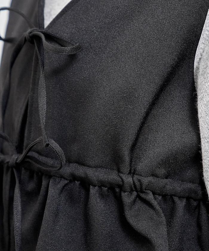 【套裝商品】荷葉邊吊帶背心長褲套裝