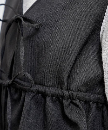 【套裝商品】荷葉邊吊帶背心長褲套裝