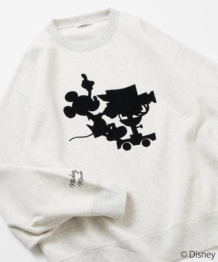 FREAK'S STORE×前田亞美/《迪士尼》/Mickey Mouse/米老鼠/植絨印花衛衣